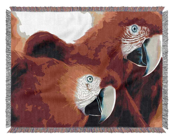 Parrots Woven Blanket