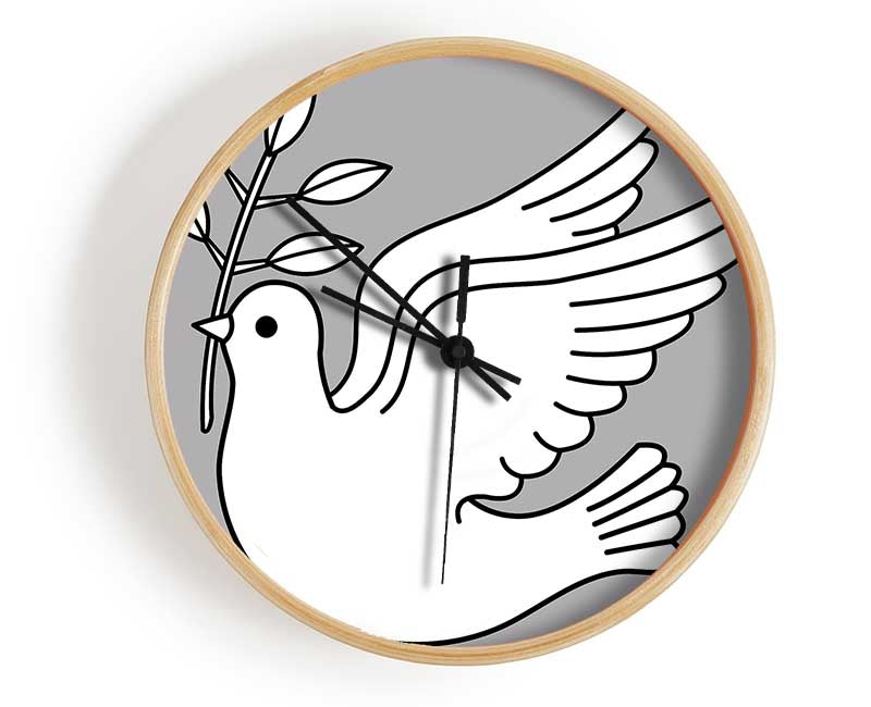 Peace Dove Clock - Wallart-Direct UK