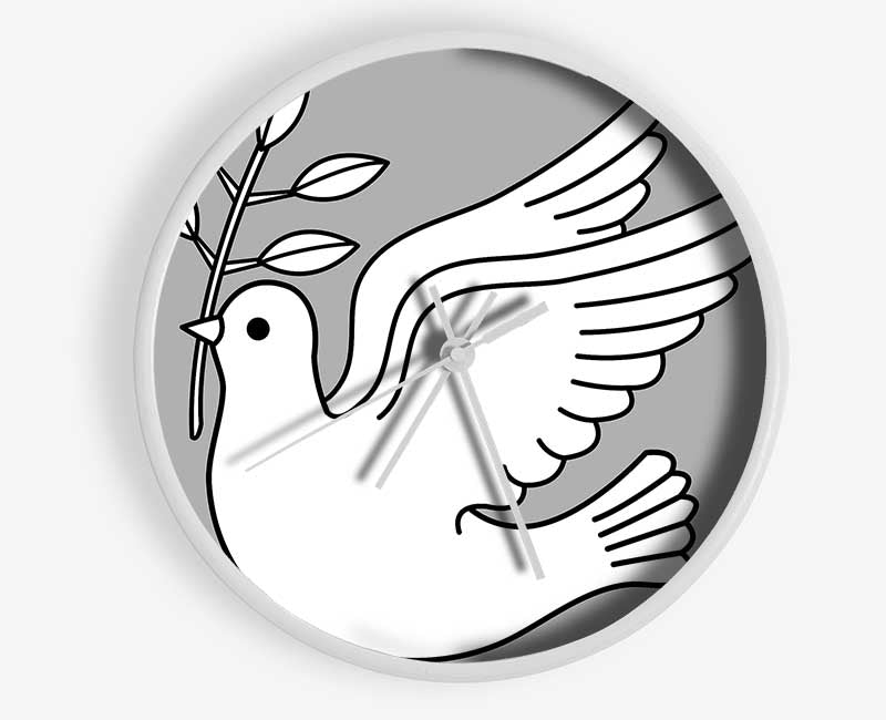 Peace Dove Clock - Wallart-Direct UK