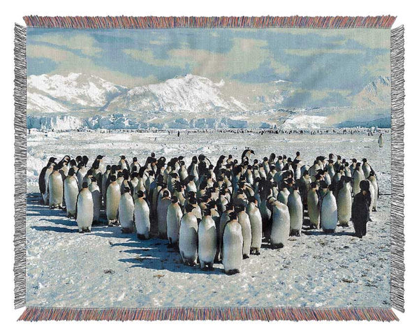 Penguin Cuddle Woven Blanket