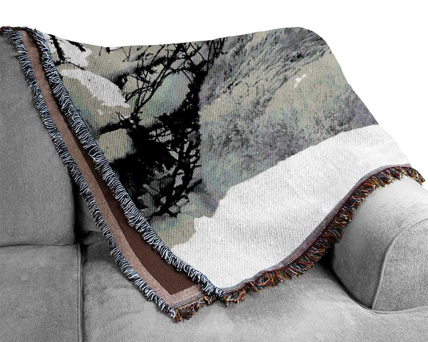 Polar bear Hug Woven Blanket