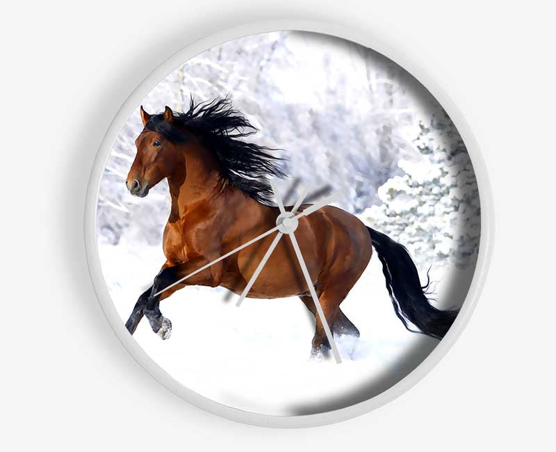 Racing Horse Clock - Wallart-Direct UK