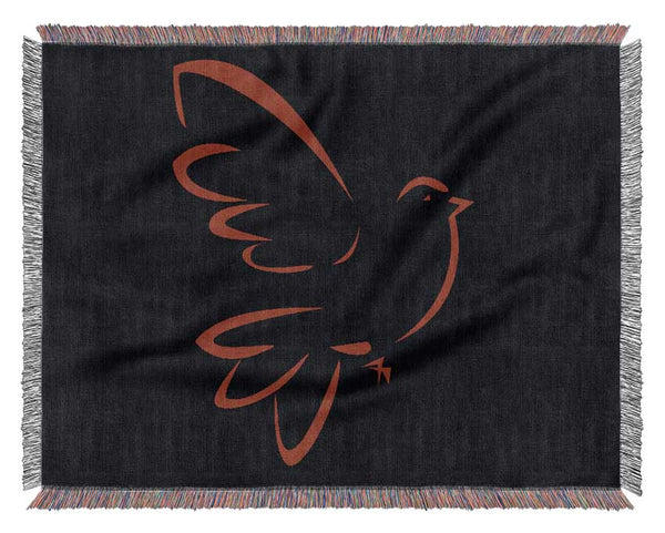 Red Bird Woven Blanket