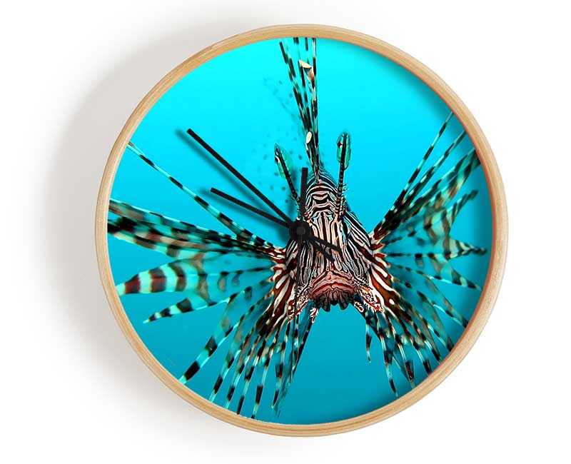 Red Lionfish Clock - Wallart-Direct UK