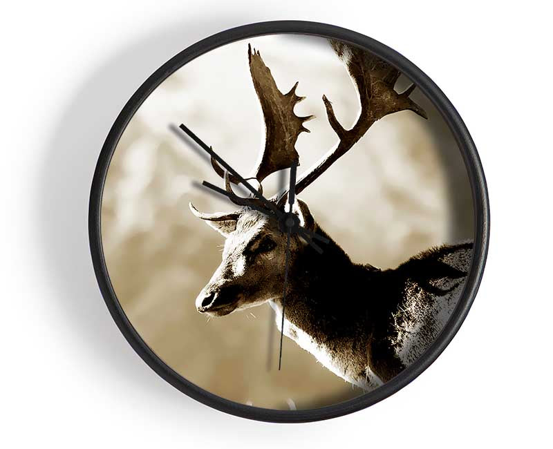 Reindeer Clock - Wallart-Direct UK