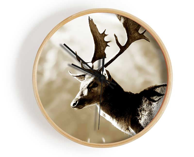 Reindeer Clock - Wallart-Direct UK