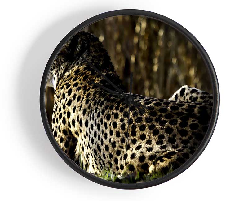 Resting Cheetah Clock - Wallart-Direct UK