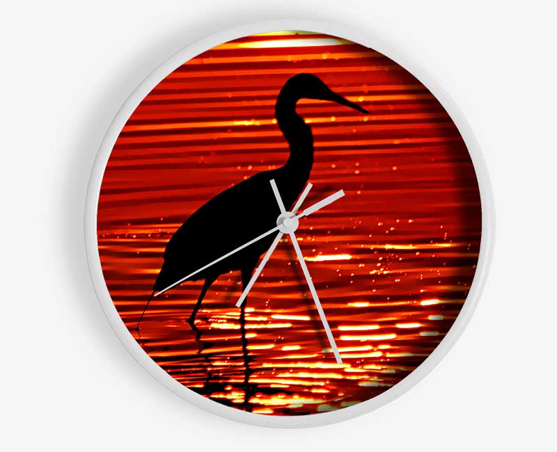 River Bird Clock - Wallart-Direct UK