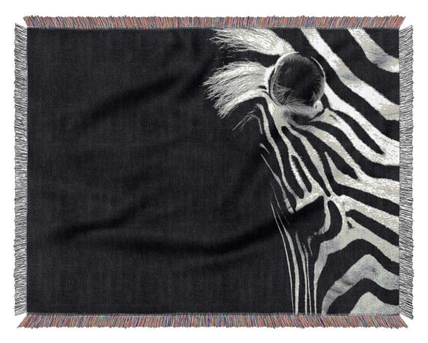 Sad Zebra Woven Blanket