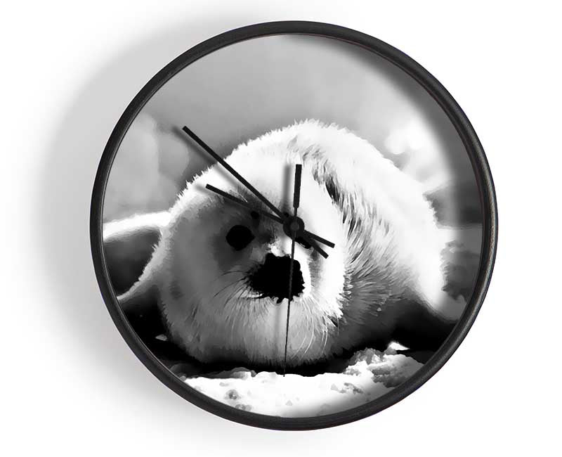 Seal Pup Clock - Wallart-Direct UK