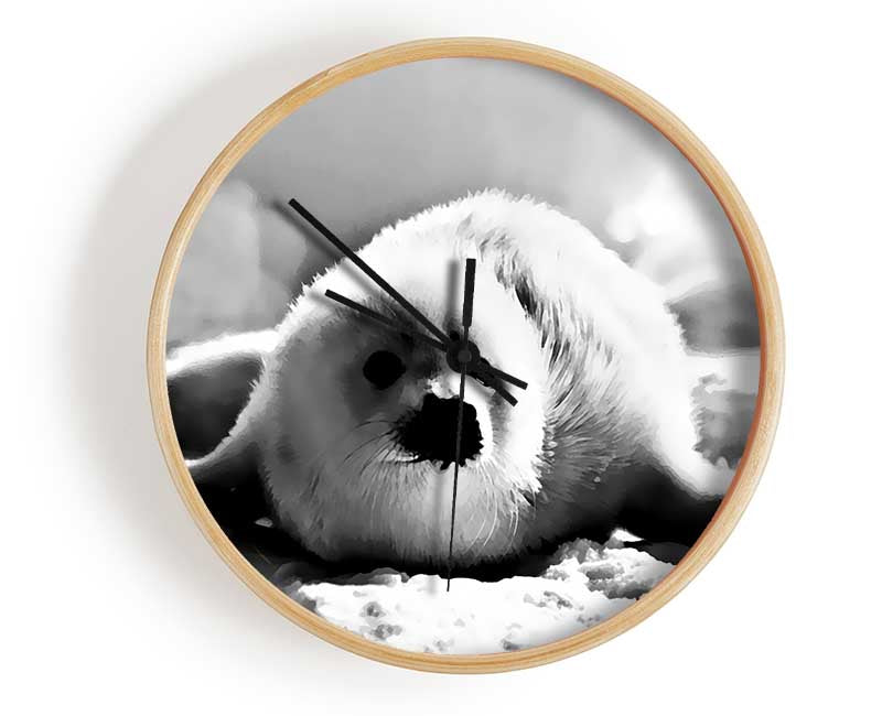 Seal Pup Clock - Wallart-Direct UK