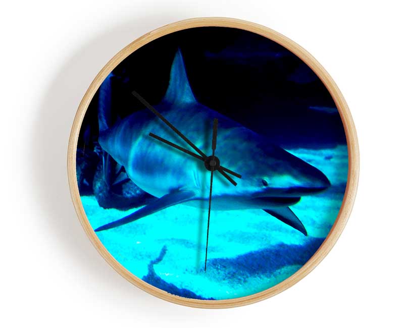 Shark Hunt Clock - Wallart-Direct UK