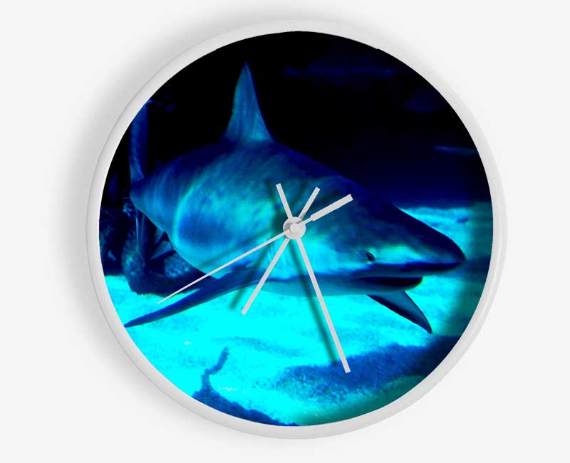 Shark Hunt Clock - Wallart-Direct UK