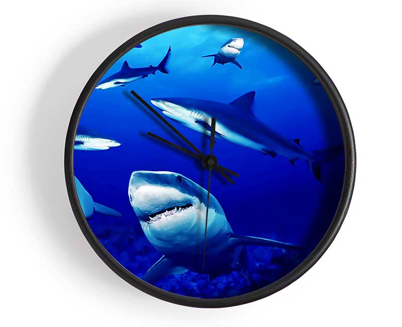 Sharks Ocean Clock - Wallart-Direct UK