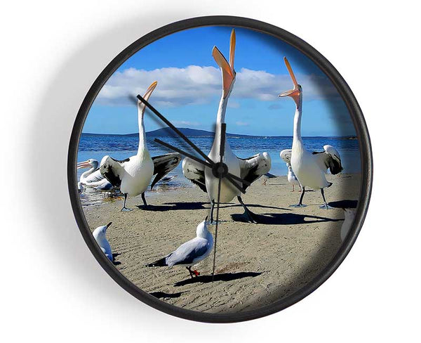 Singing Seagulls Clock - Wallart-Direct UK