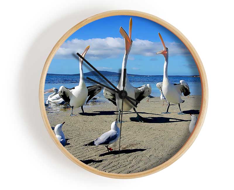 Singing Seagulls Clock - Wallart-Direct UK