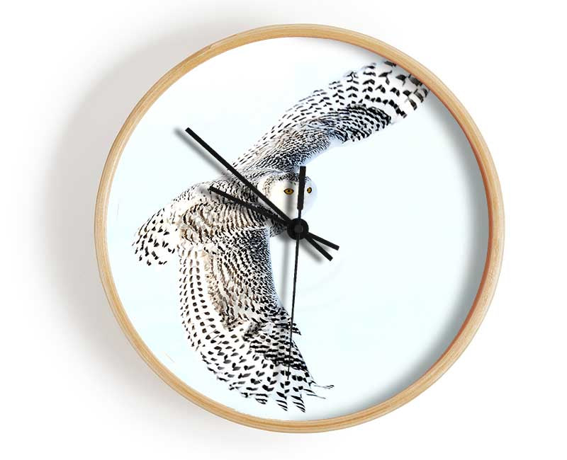 Snowy Owl Clock - Wallart-Direct UK