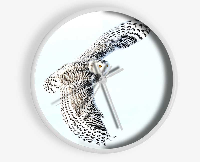 Snowy Owl Clock - Wallart-Direct UK