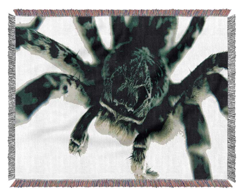 Spider Stare Woven Blanket