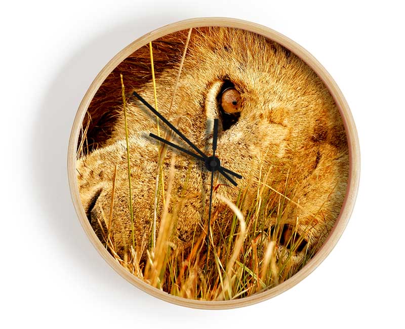 The Eye Of Lion Clock - Wallart-Direct UK