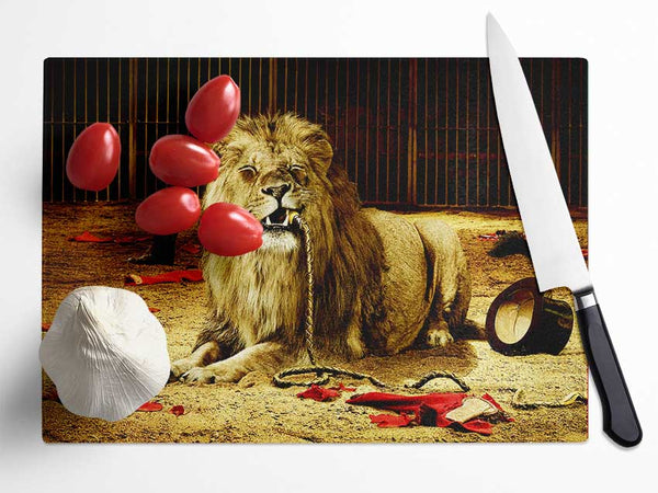 The Lion Tamer Glass Chopping Board