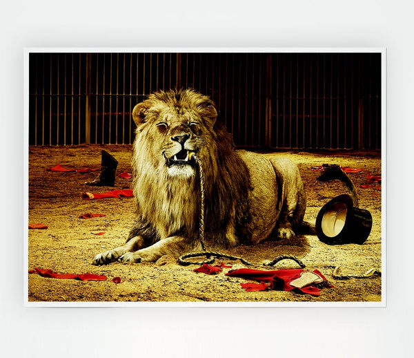 The Lion Tamer Print Poster Wall Art