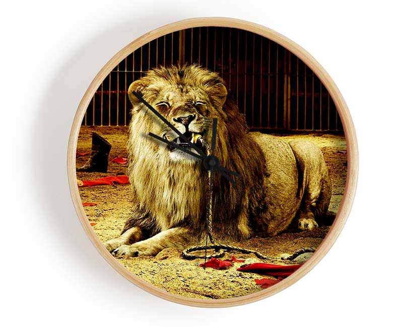 The Lion Tamer Clock - Wallart-Direct UK