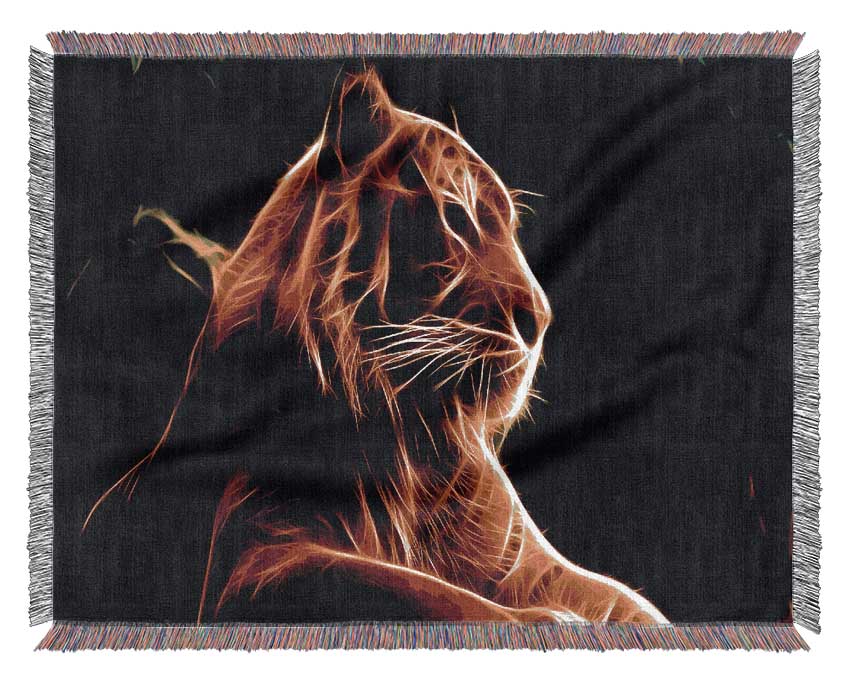 Tiger Blaze Woven Blanket