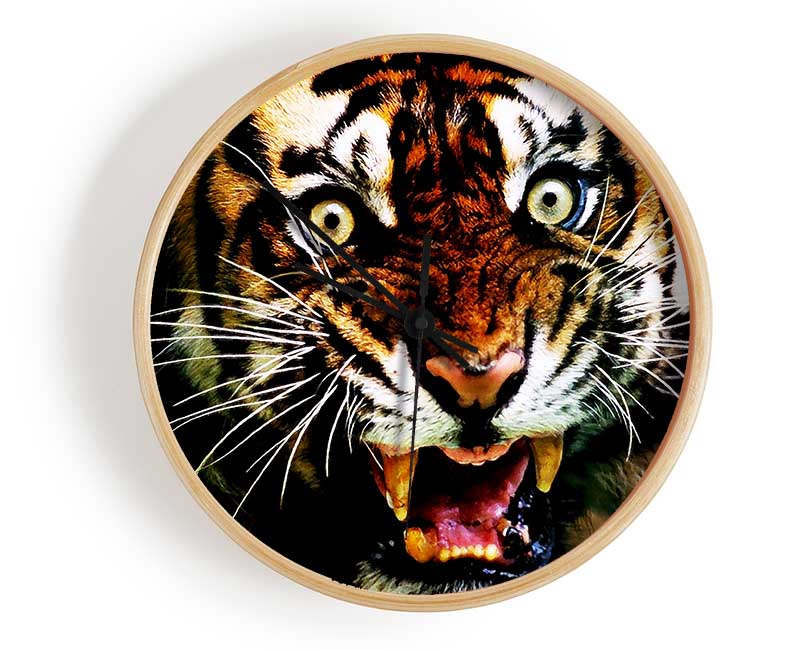 Tiger Roar Clock - Wallart-Direct UK