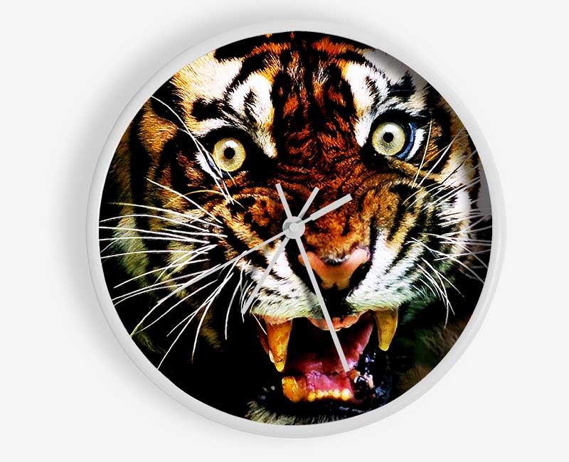 Tiger Roar Clock - Wallart-Direct UK