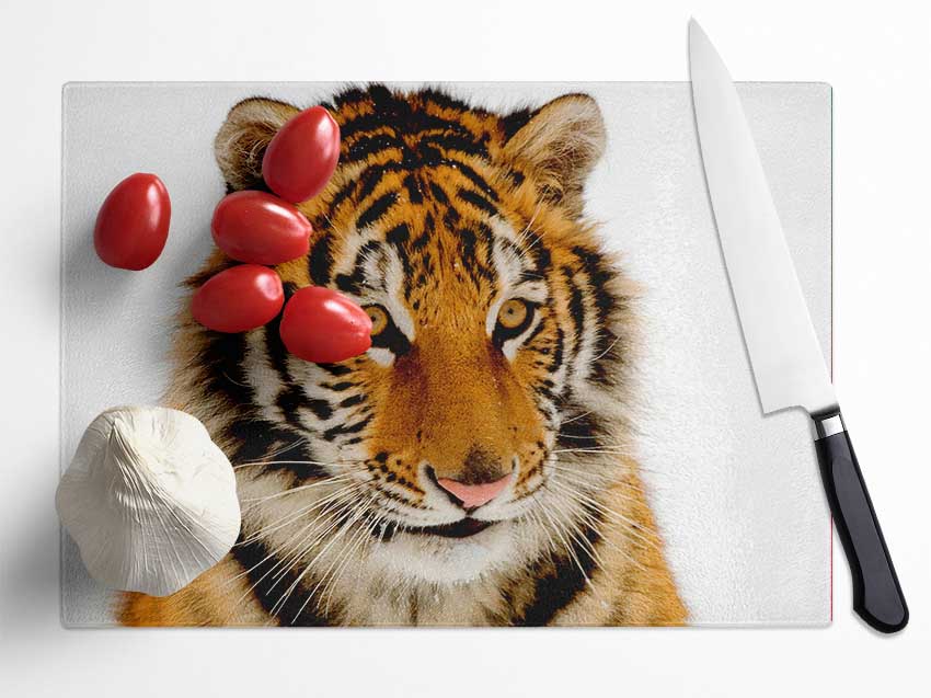 Tiger Stare Glass Chopping Board