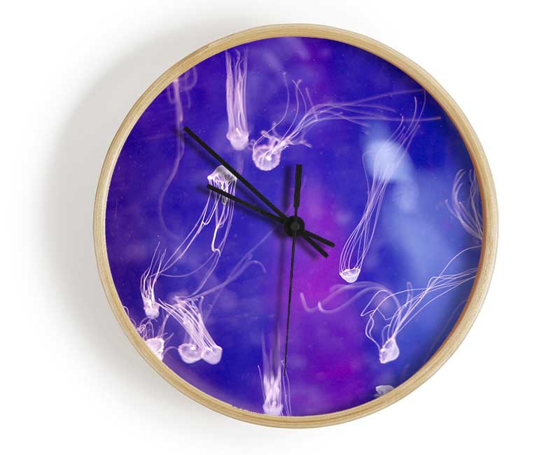 Tiny Jellyfish Clock - Wallart-Direct UK