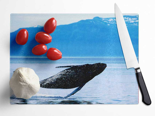 Whale Of A Time Glass Chopping Board