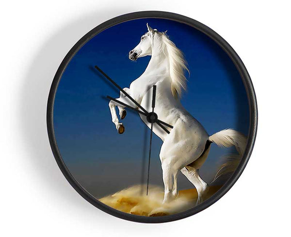 White Horse Stance Clock - Wallart-Direct UK