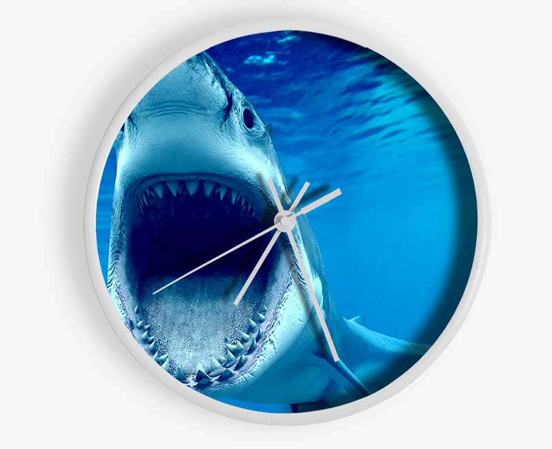 White Shark Teeth Clock - Wallart-Direct UK