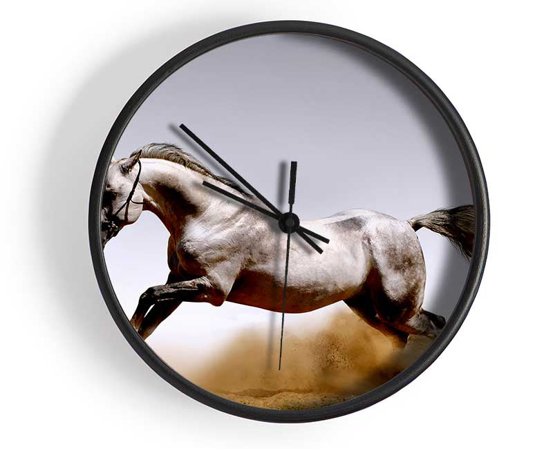 Wild Horse Running Clock - Wallart-Direct UK