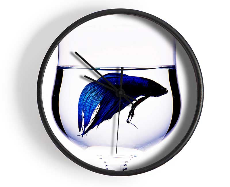 Wineglass Fish Clock - Wallart-Direct UK