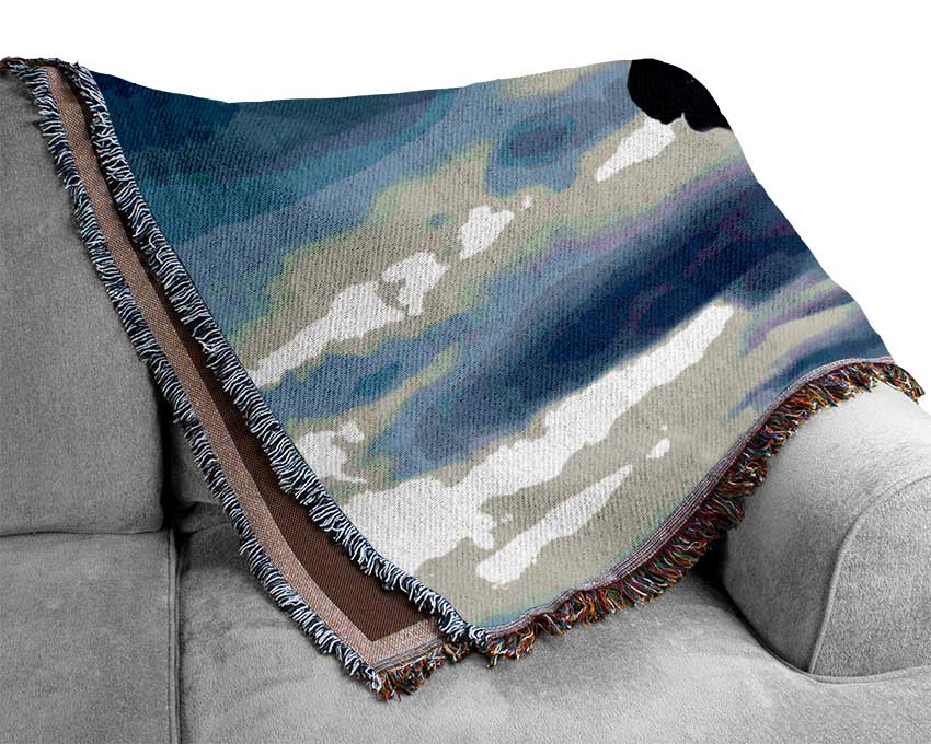 Wolf Clouds Woven Blanket