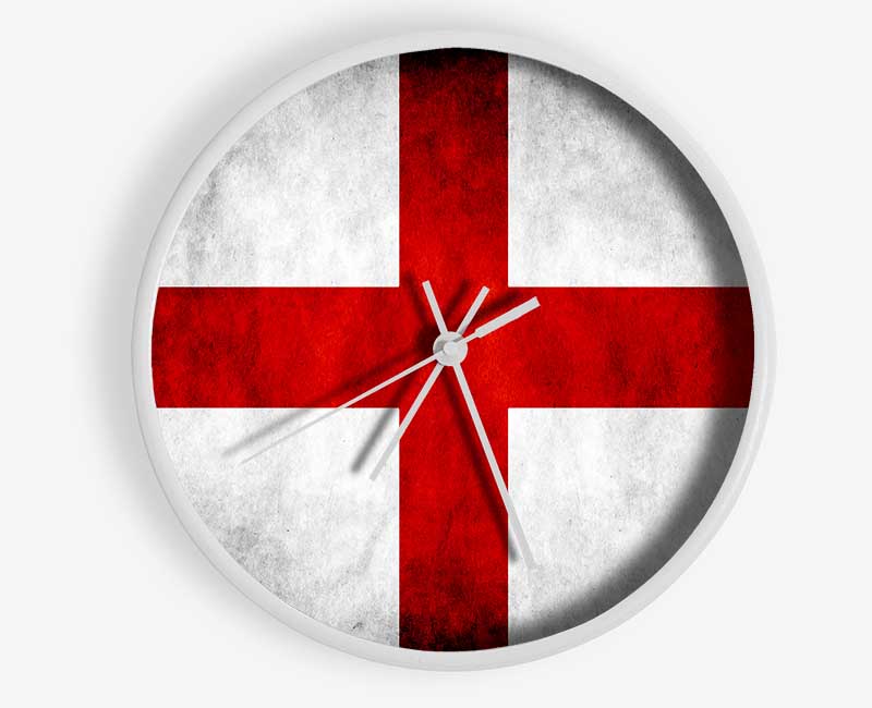 St George Flag England Clock - Wallart-Direct UK