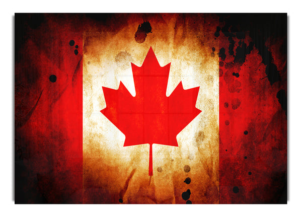 Canadian Flag Grunge