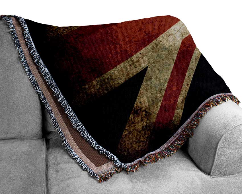 English Flag Keep Calm Woven Blanket