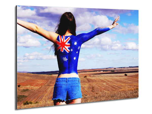 Australian Flag Woman