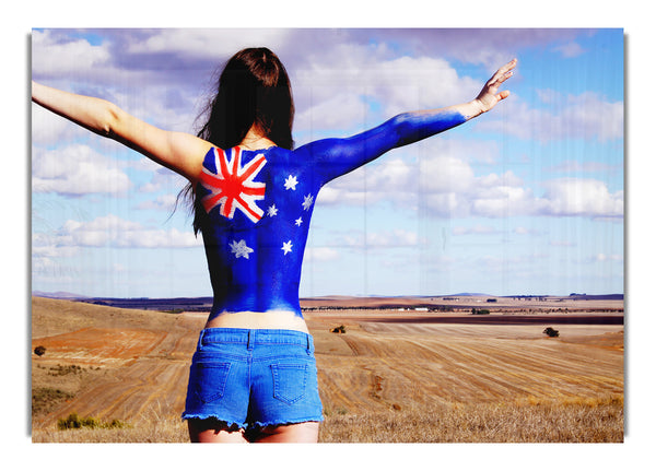 Australian Flag Woman