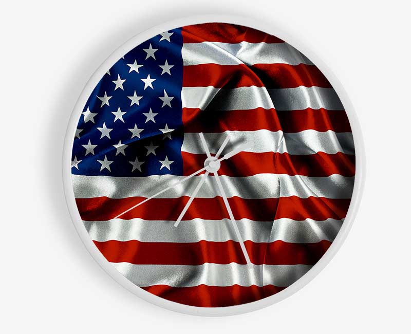 American Usa Flag Clock - Wallart-Direct UK