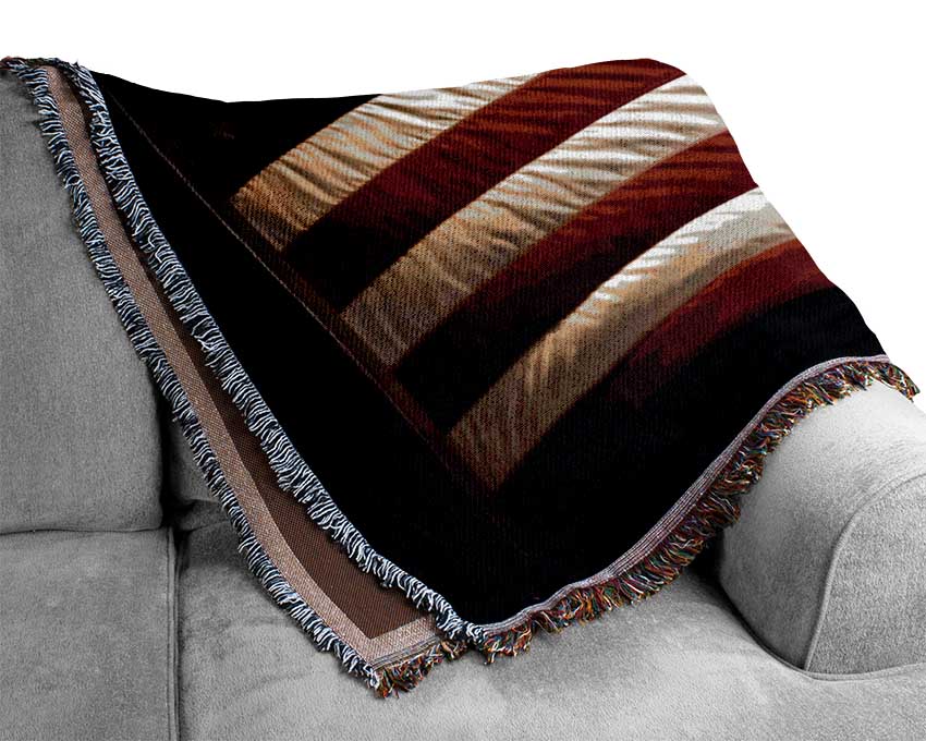 Flag Of America Woven Blanket