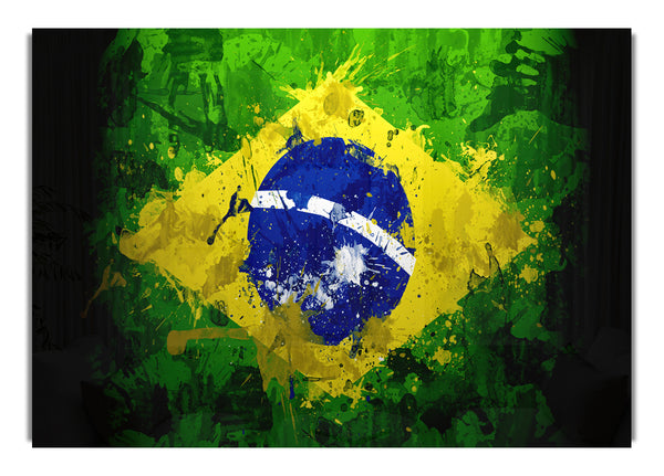 Brazilian Flag Grunge