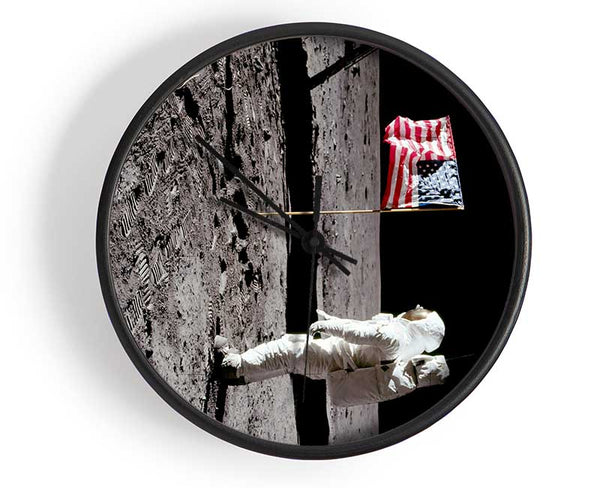 Buzz Salutes The American Flag Clock - Wallart-Direct UK