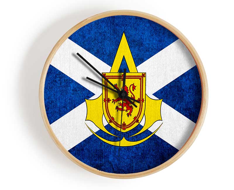 Scottish Guild Flag Clock - Wallart-Direct UK