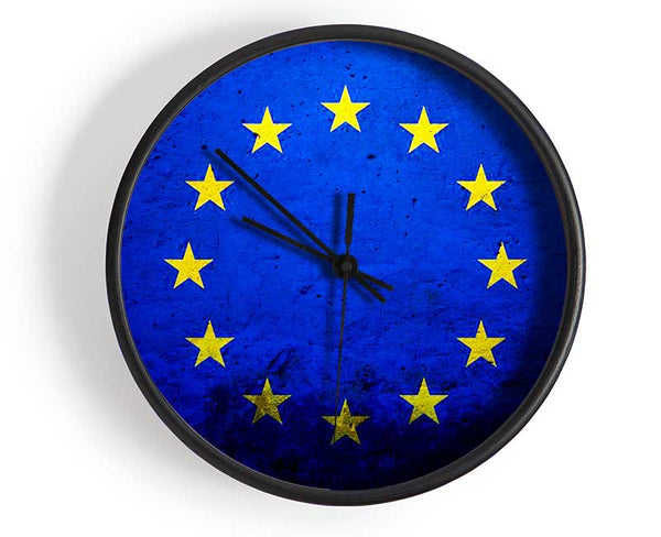 Eu Flag Clock - Wallart-Direct UK