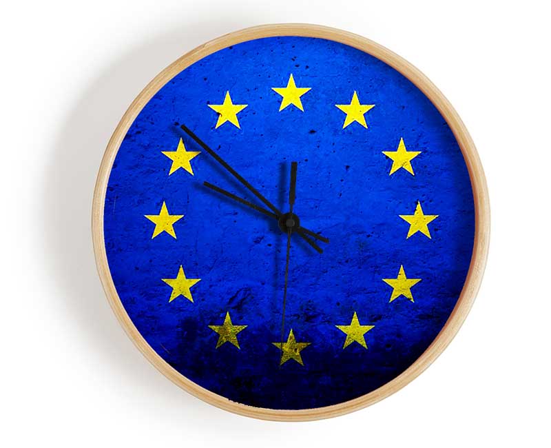 Eu Flag Clock - Wallart-Direct UK